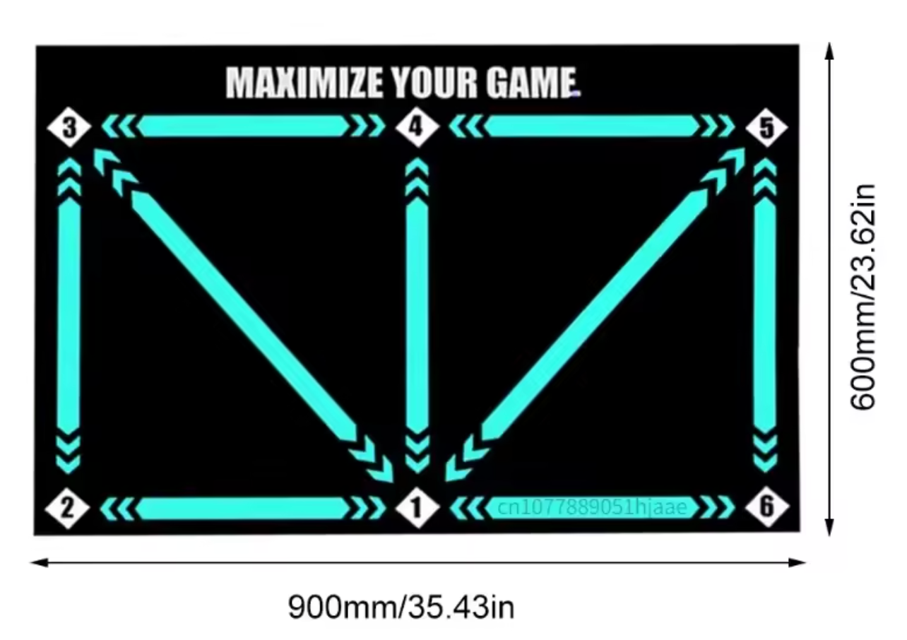 FUTEZA Footwork Mat – Train Anywhere, Anytime