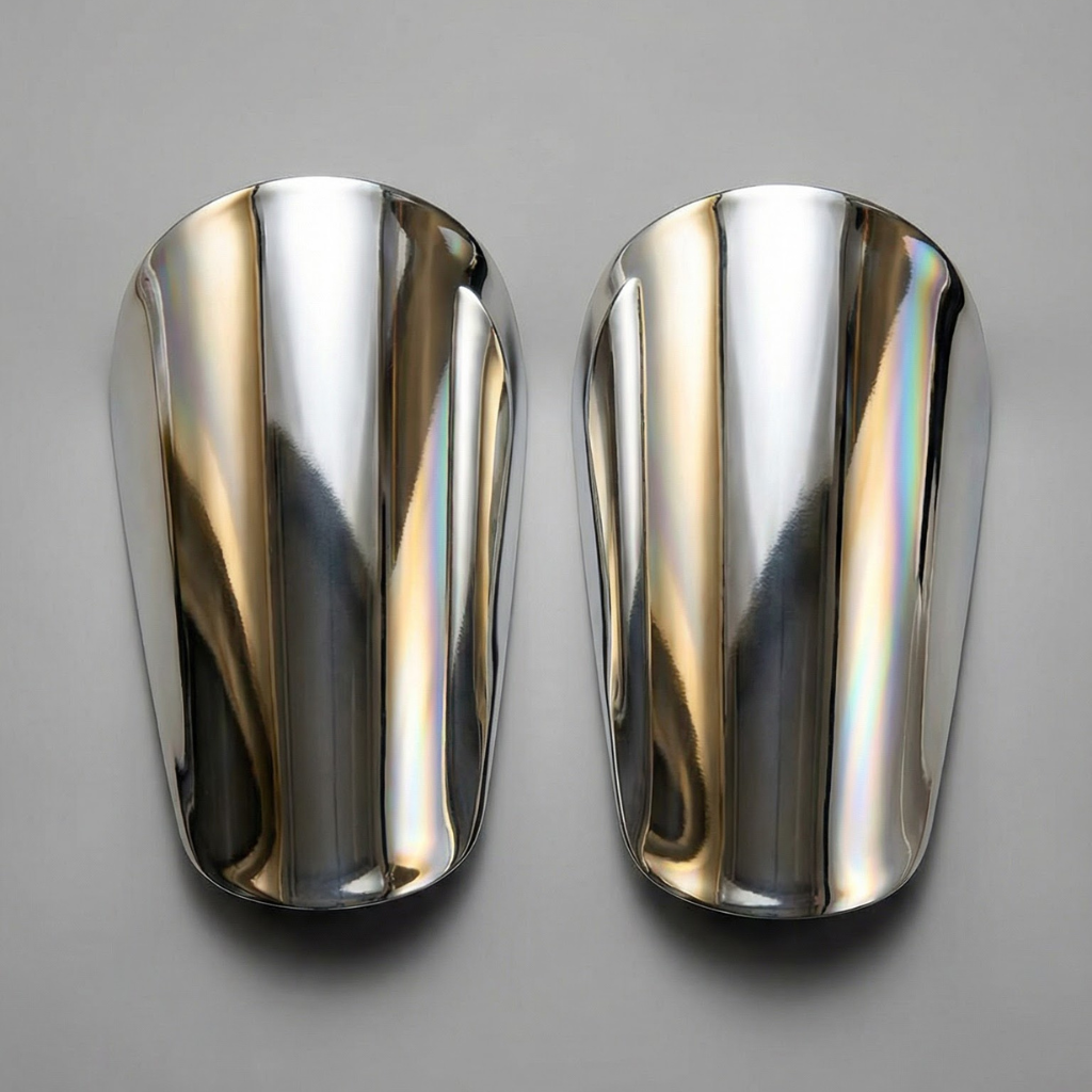 FUTEZA Shin Pads- Silver (Limited Edition)